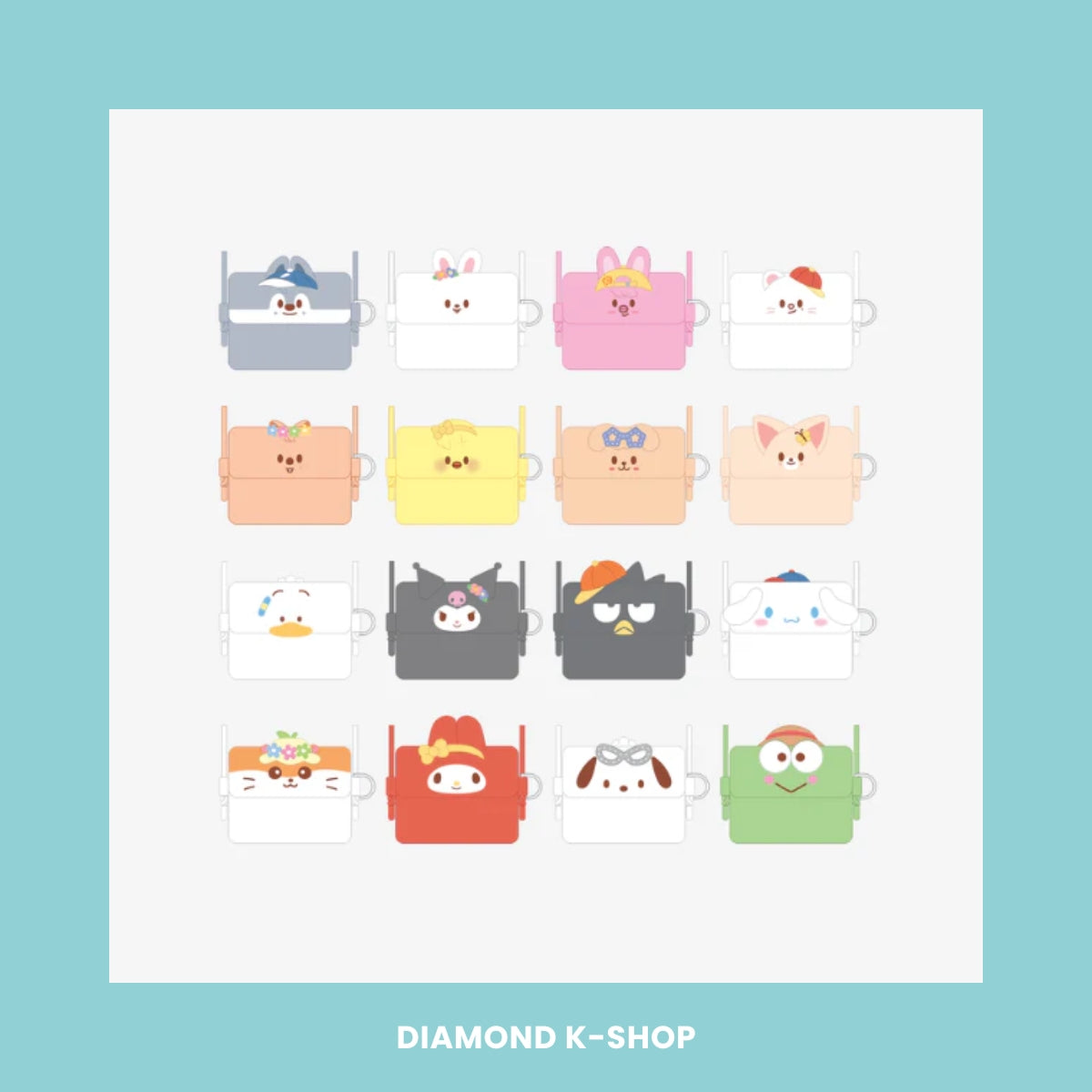 STRAY KIDS - SKZOO X SANRIO CHARACTERS: CARD WALLET CROSS BAG
