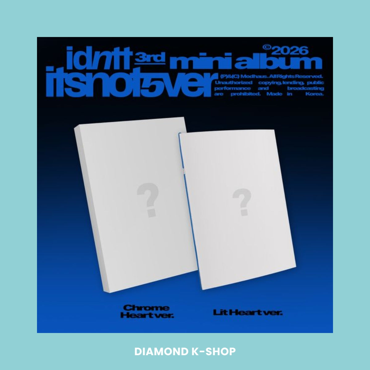 IDNTT - itsnotover (Standard)