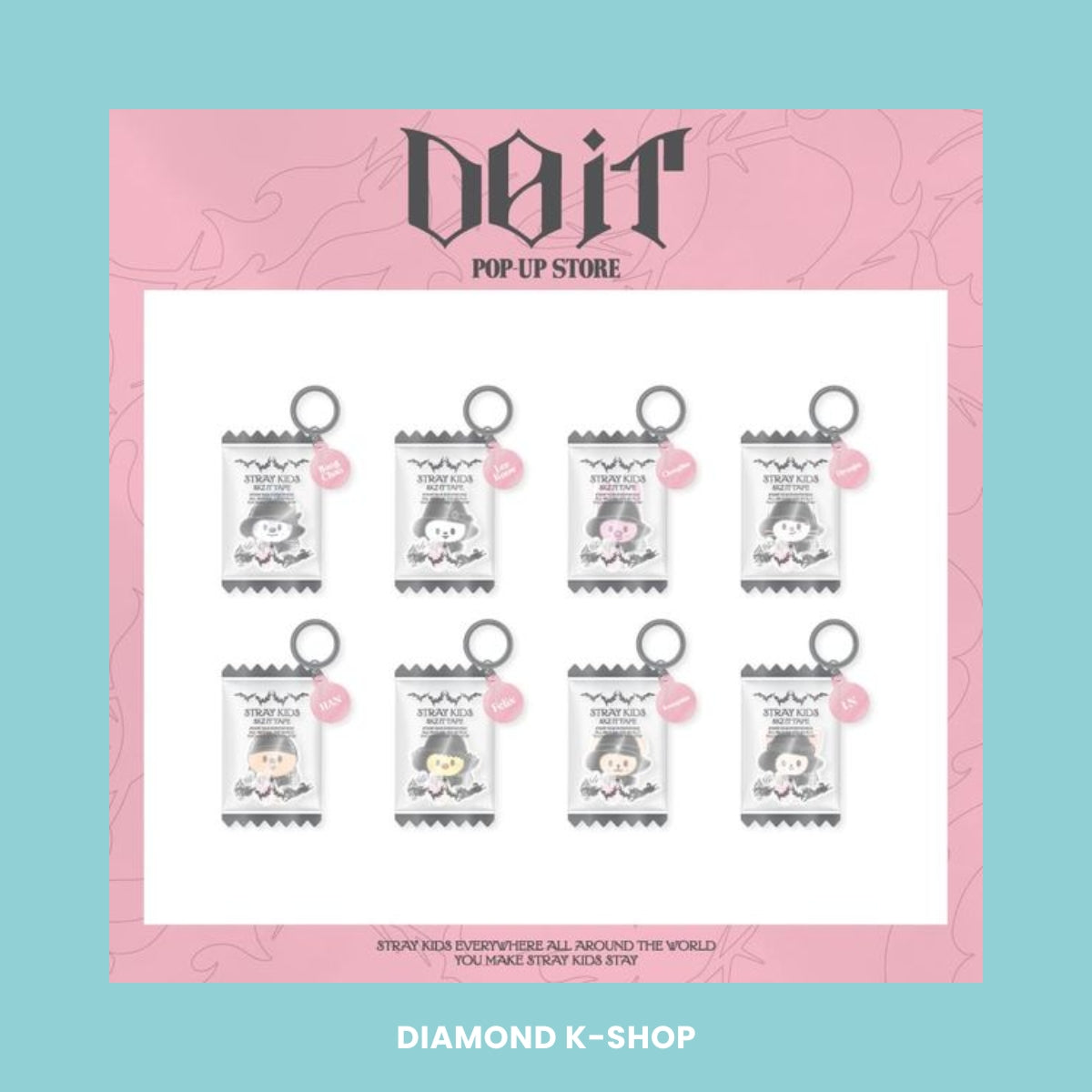 STRAY KIDS - "DO IT" POP-UP: SKZOO SHAKER KEYRING