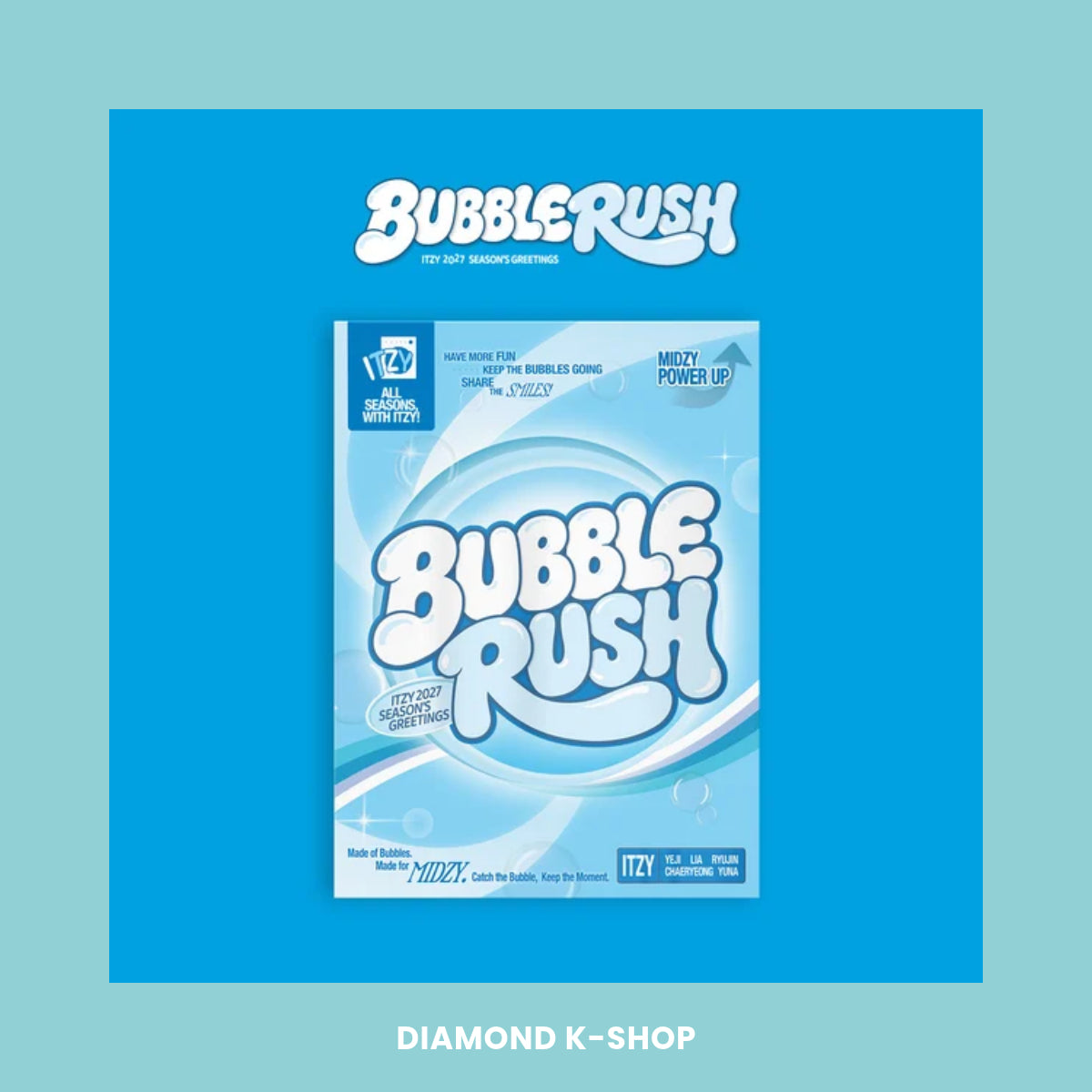 ITZY - Season's Greetings 2027: BUBBLE RUSH + POB Oficial