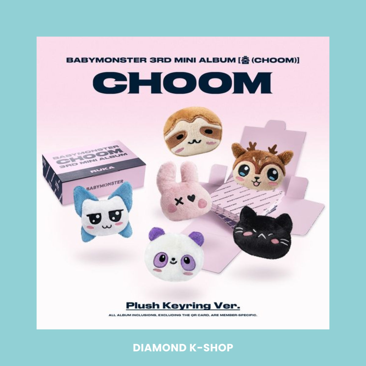 BABYMONSTER - 춤 (CHOOM) (Plush Keyring ver.) – Diamond K-Shop