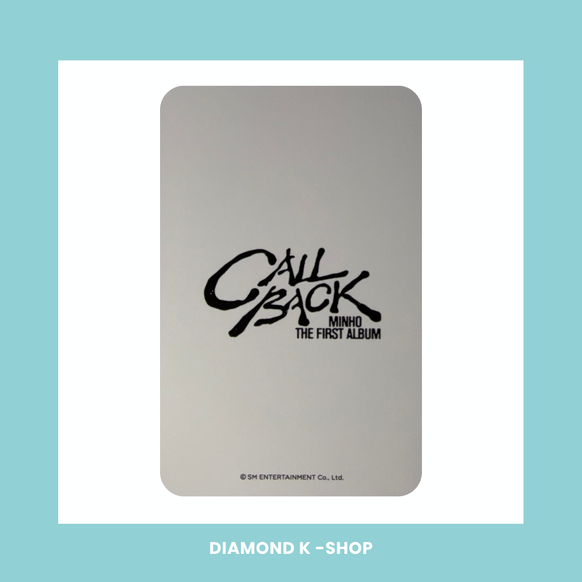 POB: SHINEE: MINHO - Call back (SM)