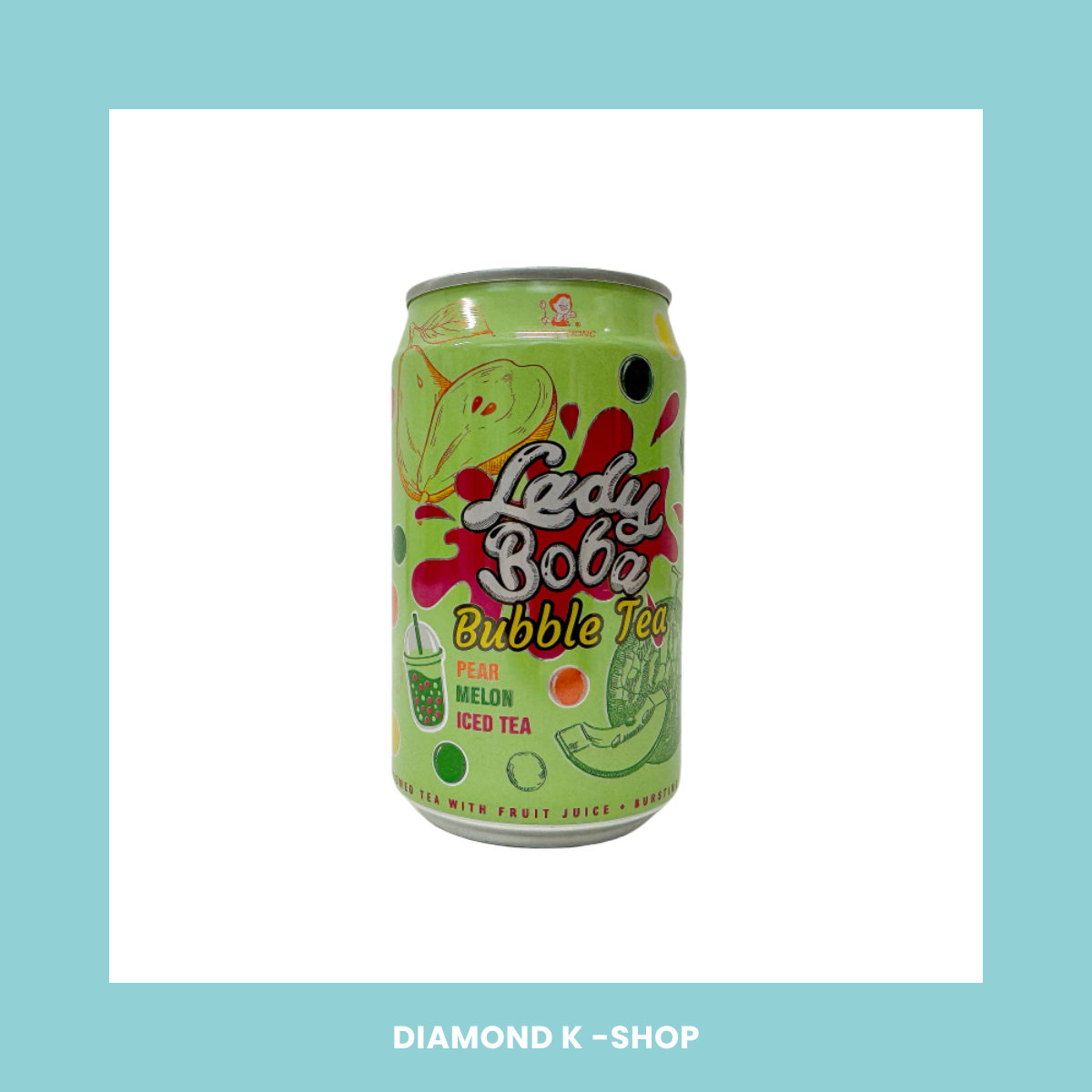 Bebida Lady Boba - Té Helado de Pera con Melón