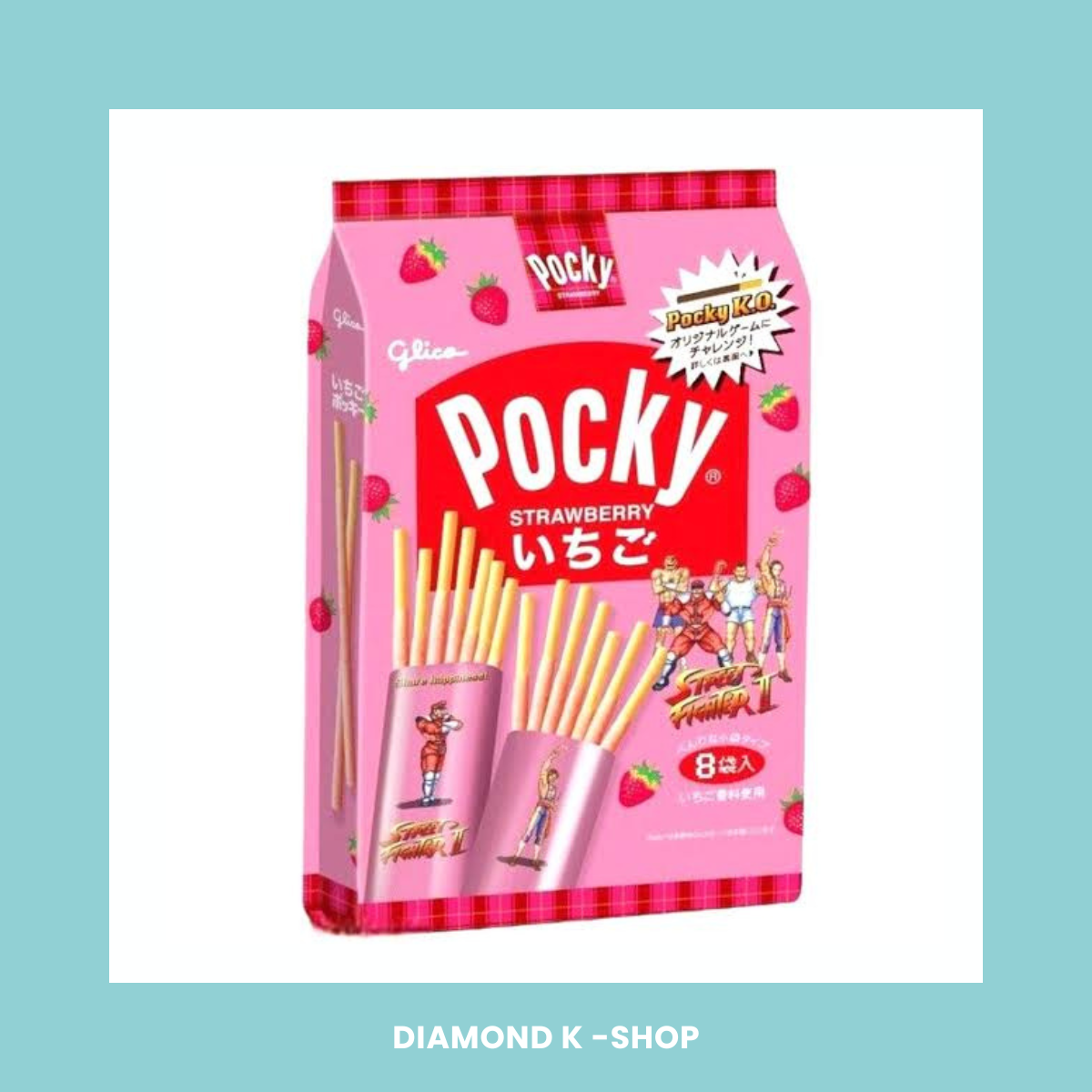 Pocky Pack - Fresa (8 piezas)