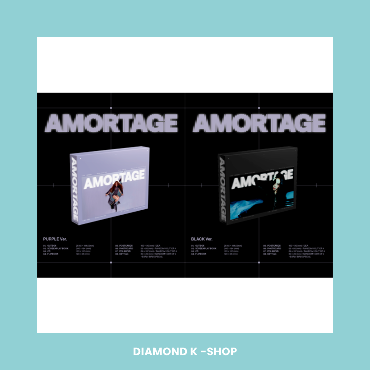 JISOO - Amortage (Exclusive Edition) + POB Ktown4u (Ver. A)