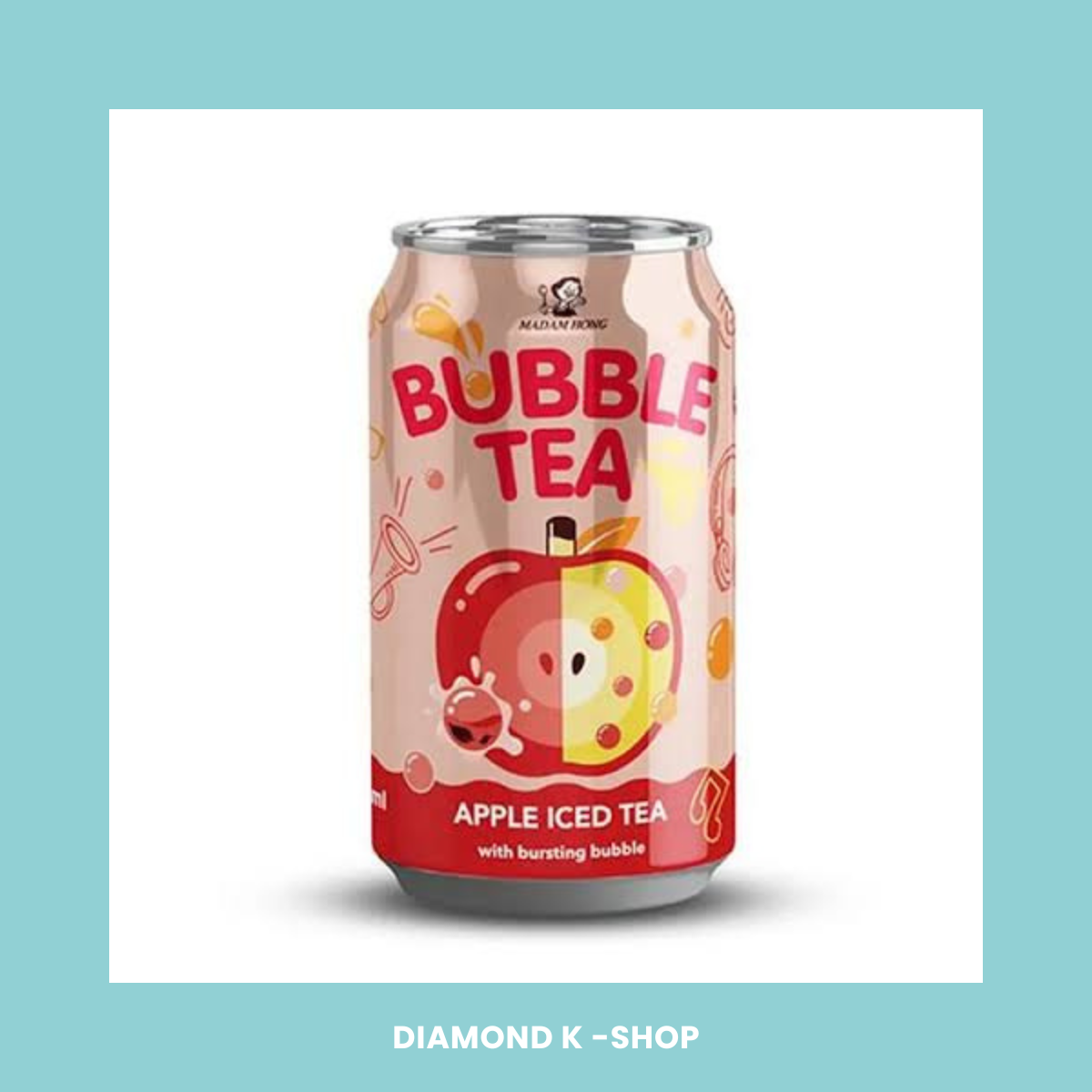 Bebida Bubble Tea - Té Helado de Manzana