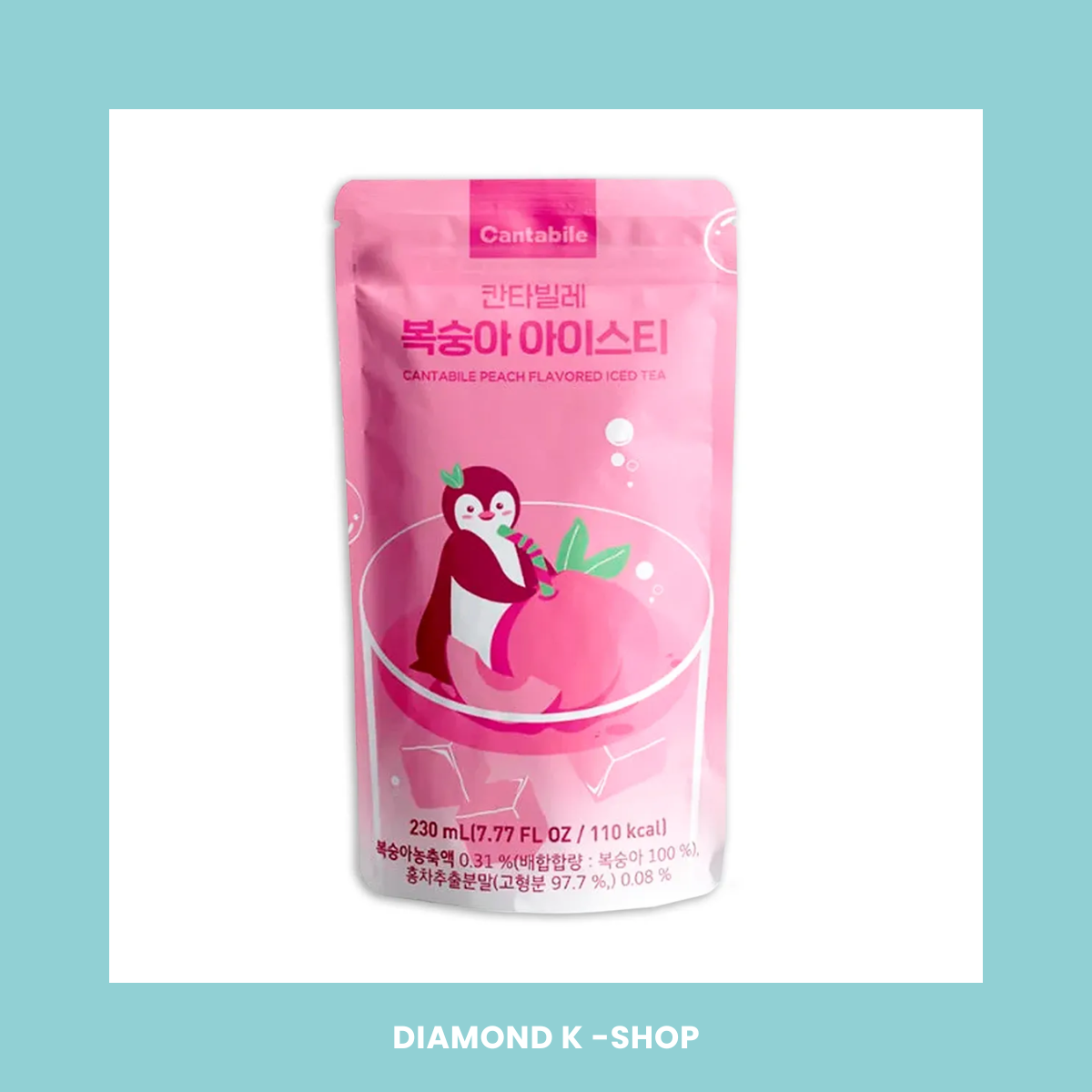 Cantabile - Bebida en bolsa: Durazno