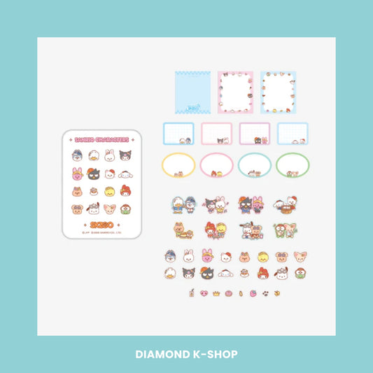 STRAY KIDS - SKZOO X SANRIO CHARACTERS: TIN CASE STICKY NOTE SET