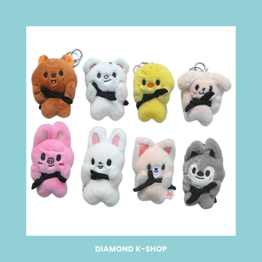 STRAY KIDS - SKZOO Plush Keyring (Capita negra)