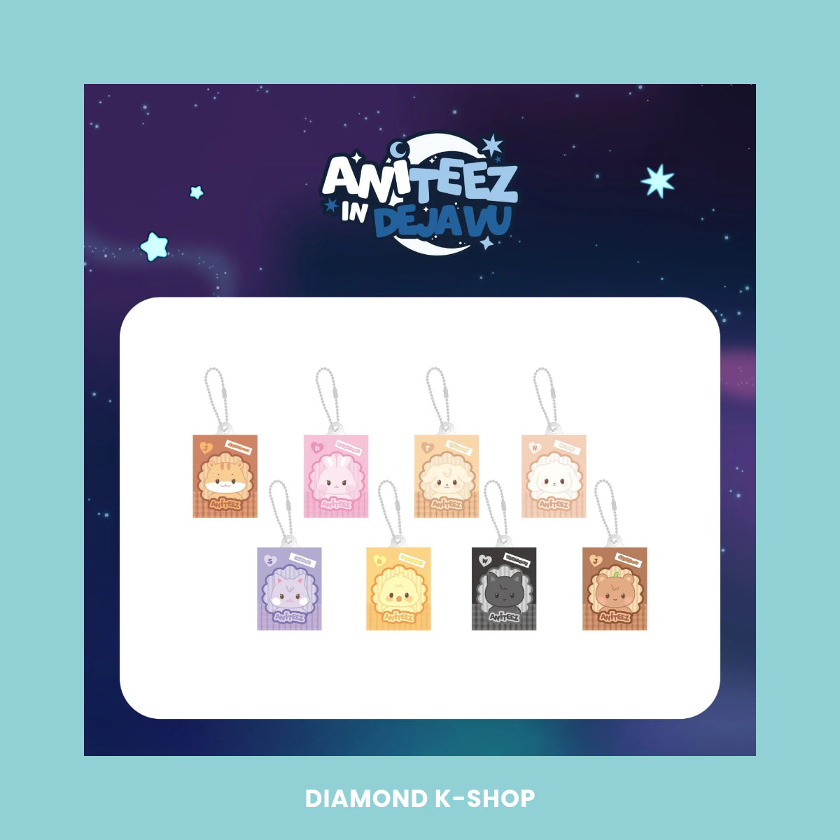 ATEEZ - ANITEEZ IN DEJA VU MD: RANDOM MINIATURE KEYRING