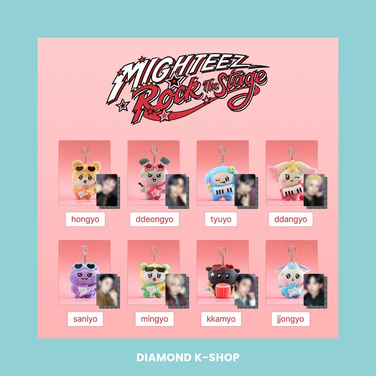 ATEEZ - MIGHTEEZ Rock The Stage POP-UP: Plush Keyring ROCKSTAR