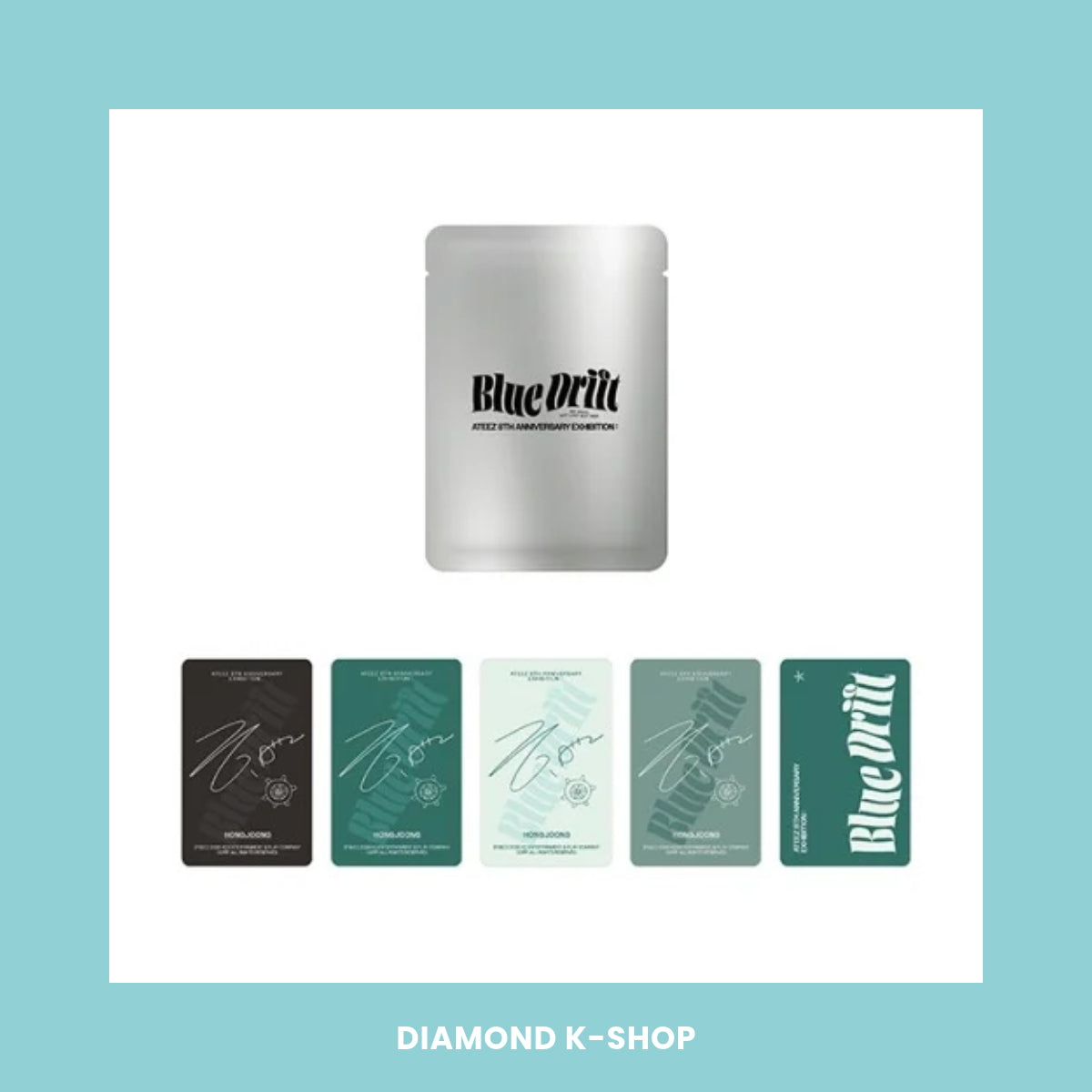 ATEEZ - 8th Anniversary Exhibition BLUE DRIFT OFFICIAL MD: RANDOM PHOTOCARD PACK