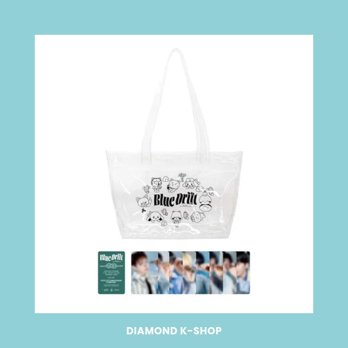 ATEEZ - 8th Anniversary Exhibition BLUE DRIFT OFFICIAL MD: CLEAR SHOPPER BAG