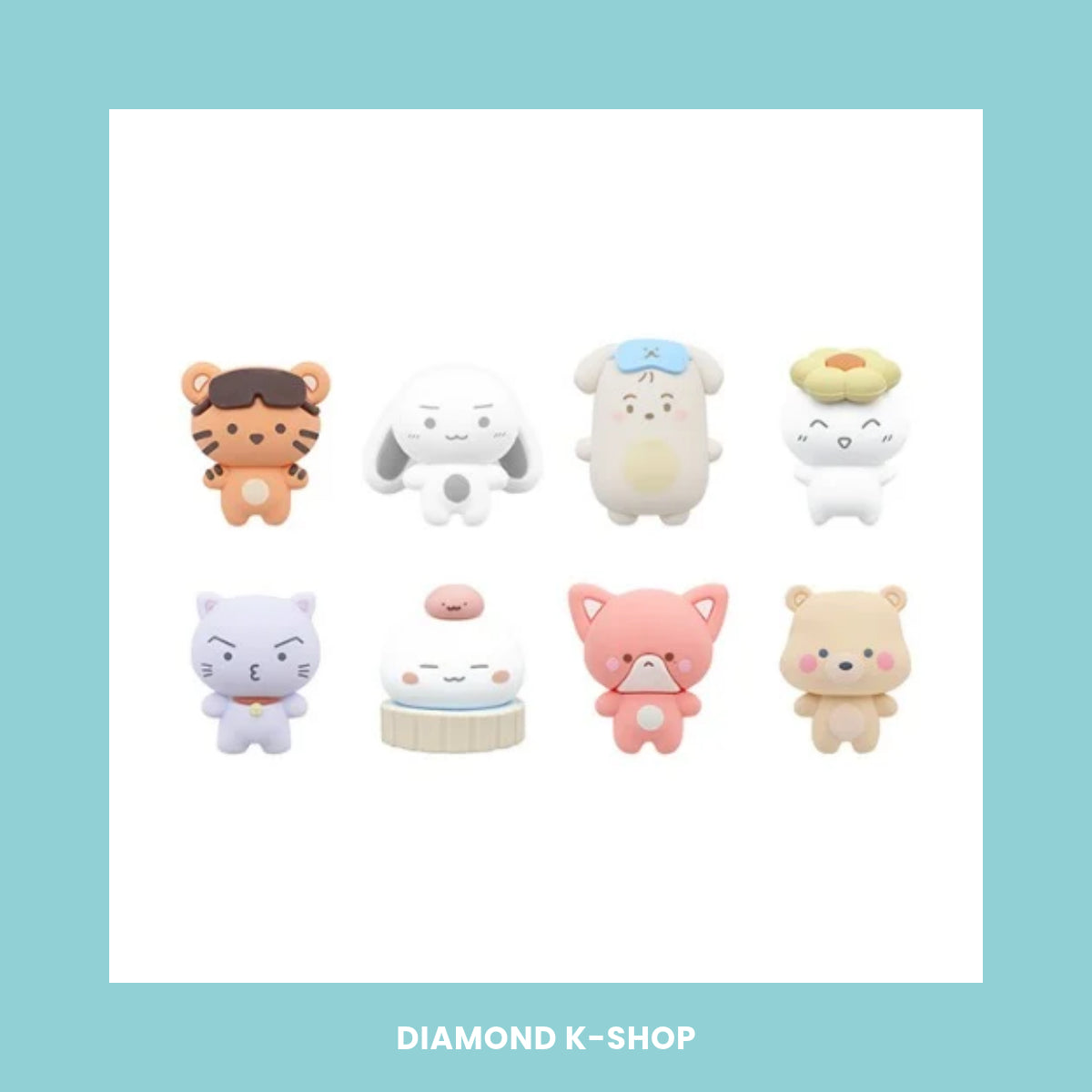 ATEEZ - 8th Anniversary Exhibition BLUE DRIFT OFFICIAL MD: CABLE PROTECTOR FIGURE (Random)