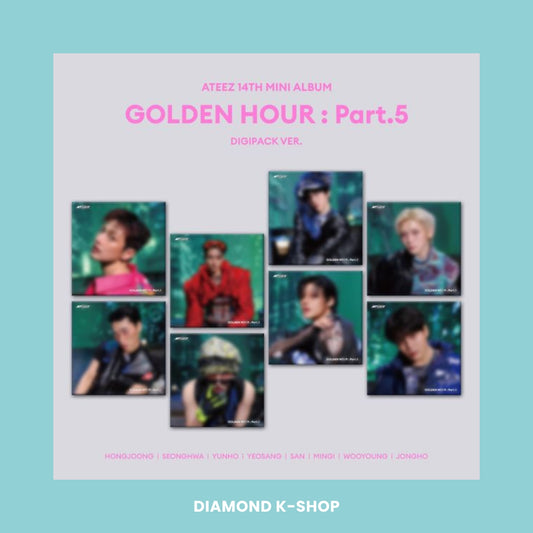 ATEEZ - GOLDEN HOUR: Part.5 (Digipack ver.) + POB Apple Music