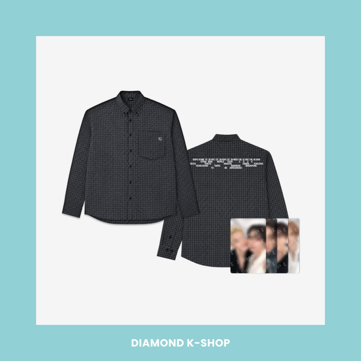 STRAY KIDS - RUN IT SEOUL MD: CHECK SHIRT