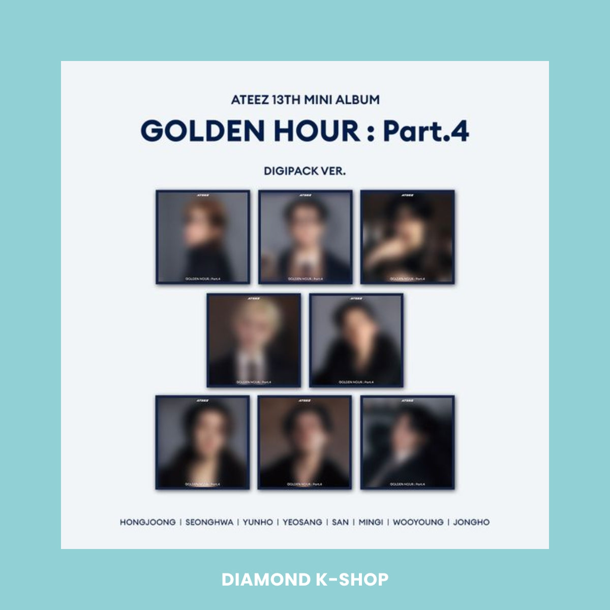 ATEEZ - GOLDEN HOUR : Part.4 (Digipack ver.) + POB Oficial