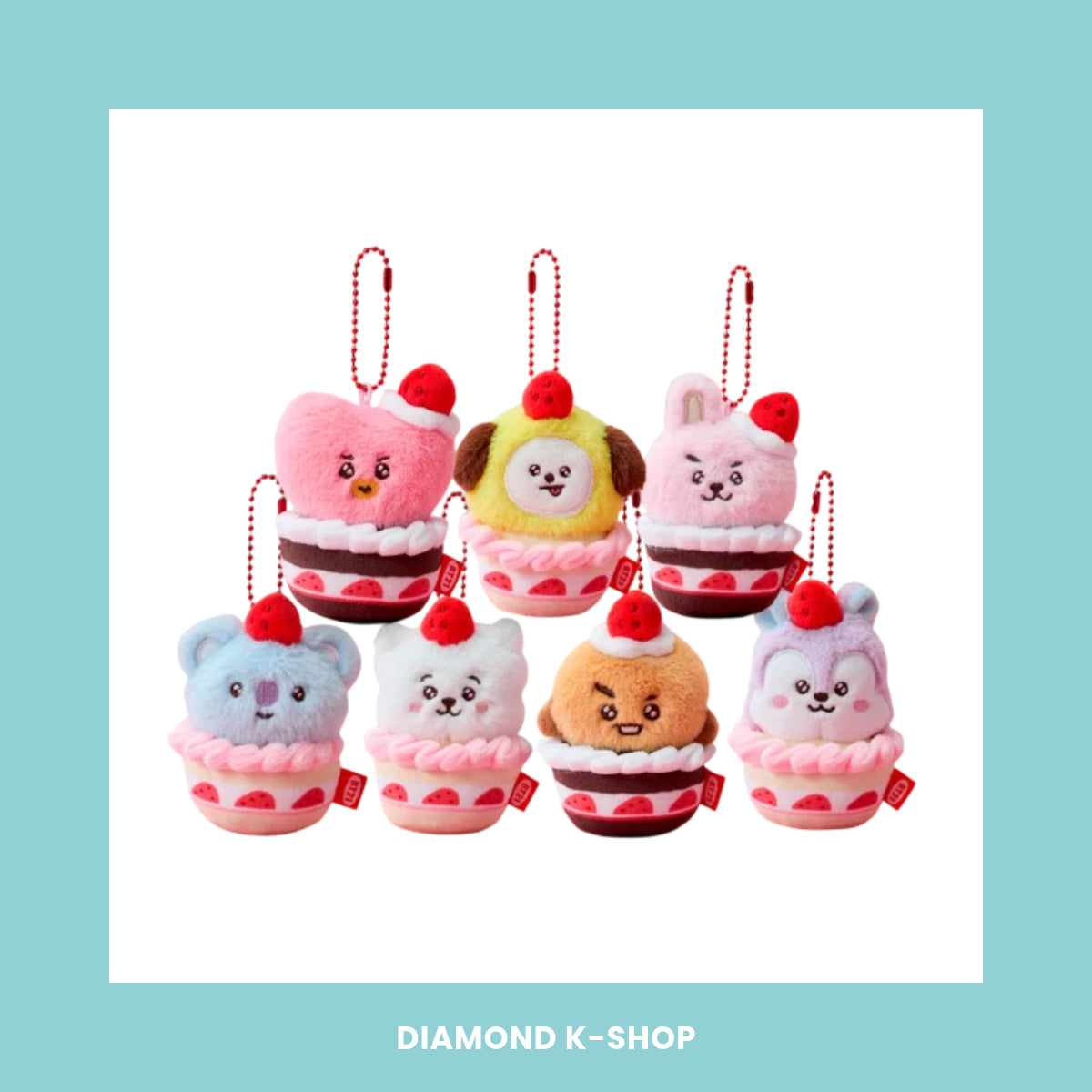 BT21 - Strawberry Keyring
