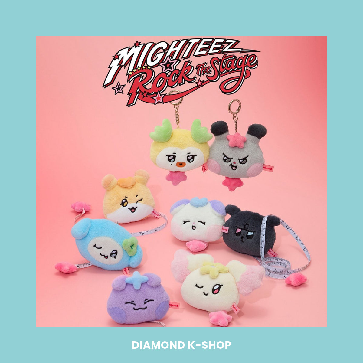 ATEEZ - MIGHTEEZ Rock The Stage POP-UP: Plush Tape Measure