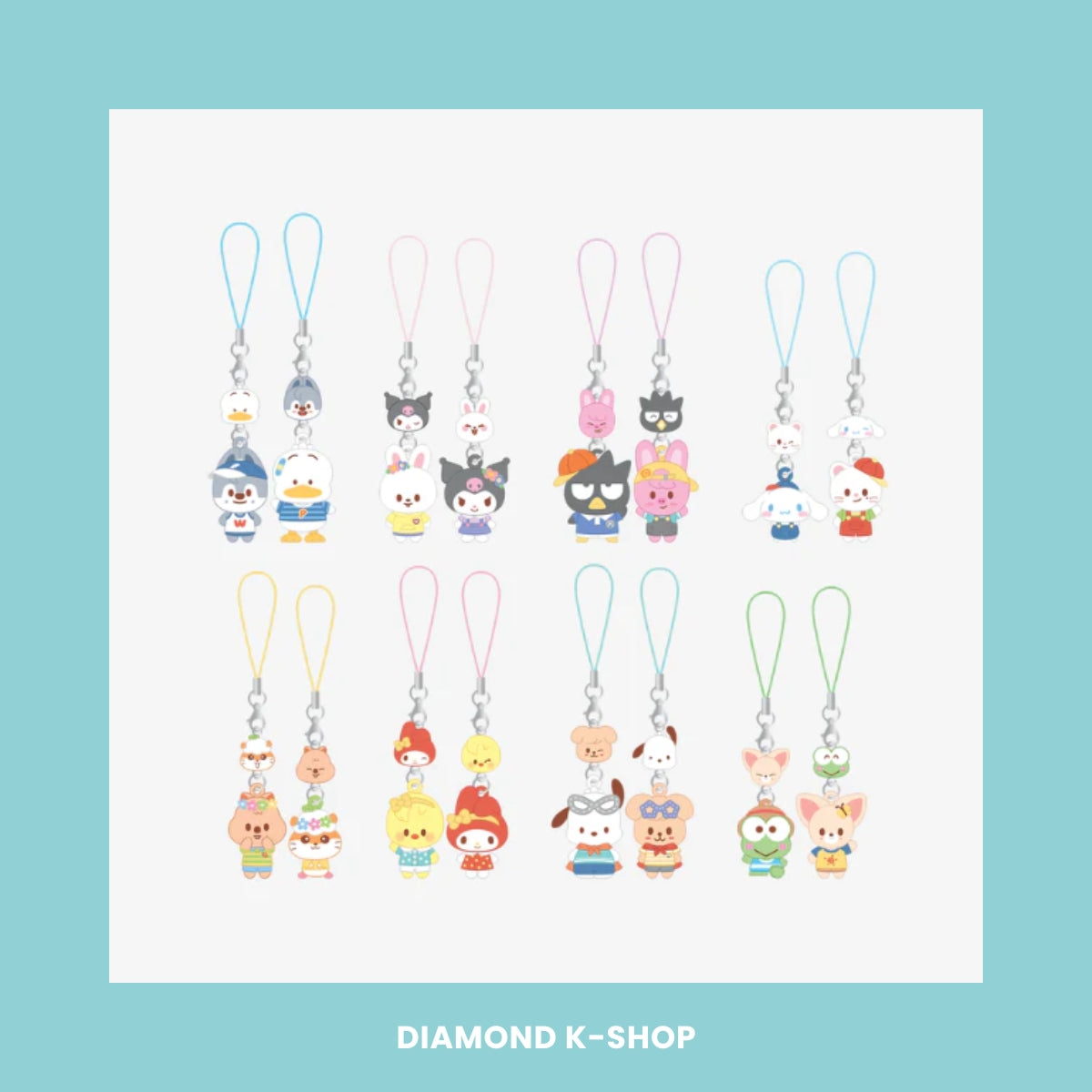 STRAY KIDS - SKZOO X SANRIO CHARACTERS: MINI FIGURE COUPLE KEYRING