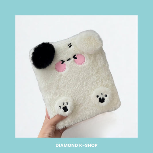 Binder - Black & White Plush