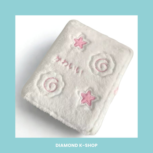 Binder - White Plush Star Fish (A6)