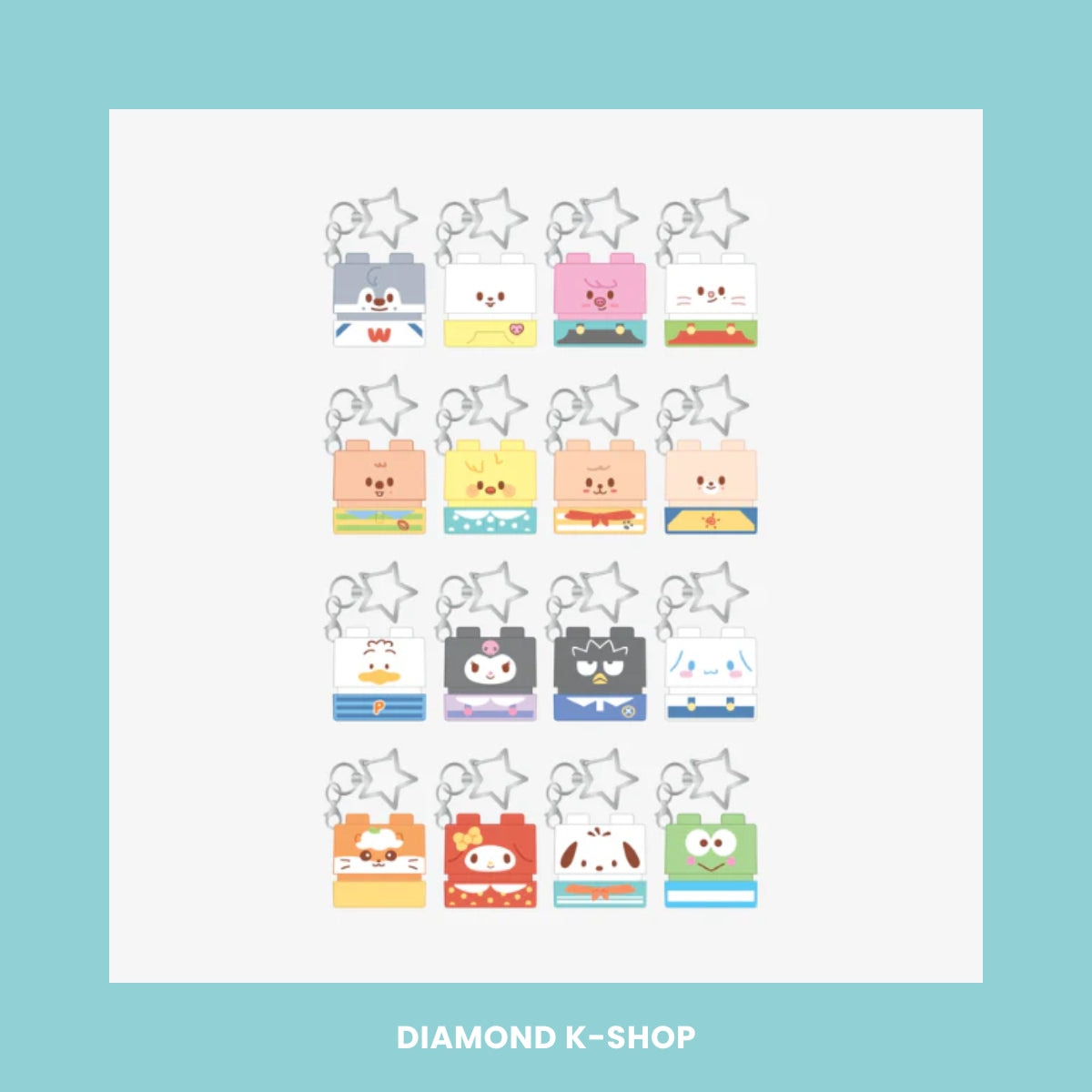 STRAY KIDS - SKZOO X SANRIO CHARACTERS: SECRET BLOCK STAMP (RANDOM)