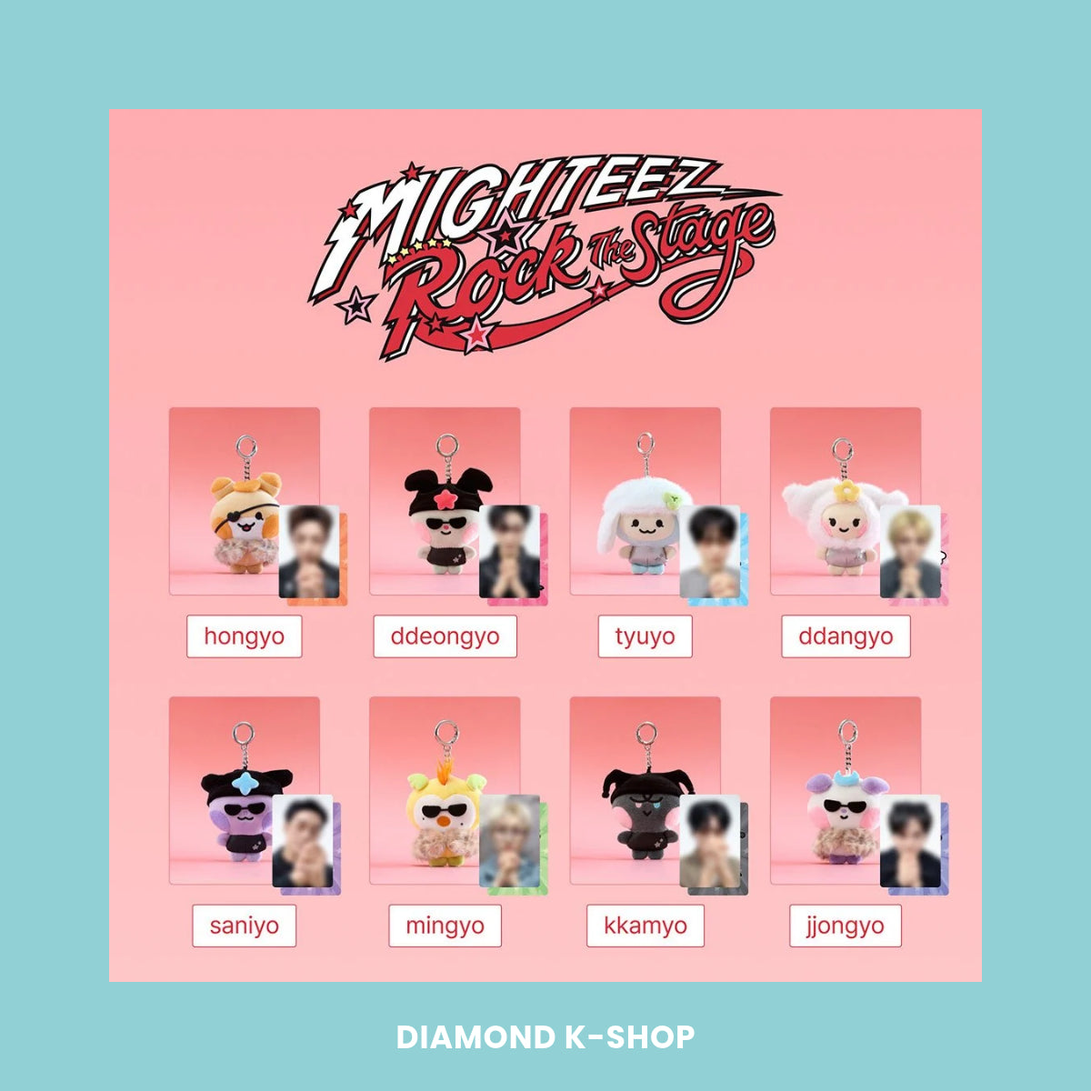 ATEEZ - MIGHTEEZ Rock The Stage POP-UP: Plush Keyring POPSTAR