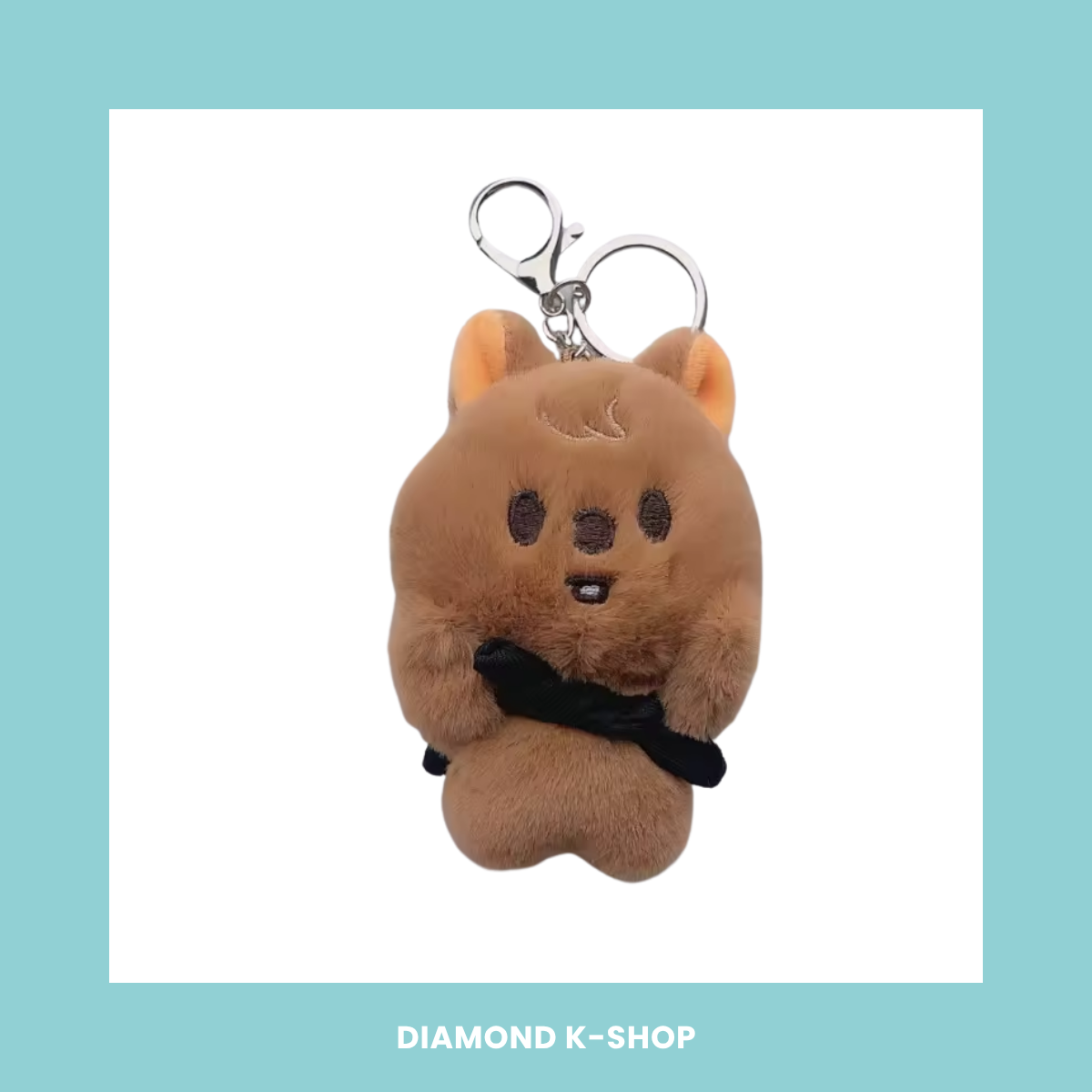STRAY KIDS - SKZOO Plush Keyring (Capita negra)