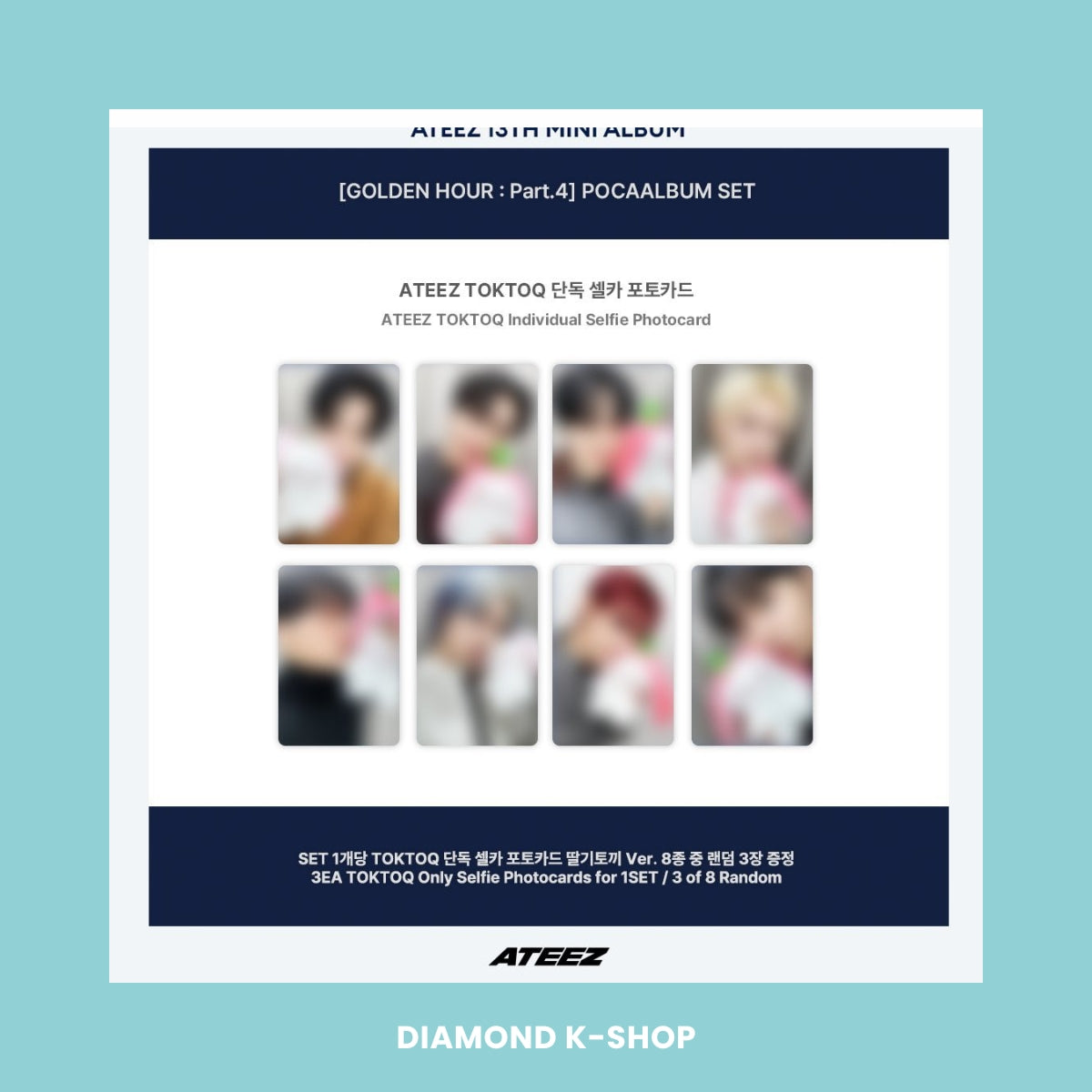 ATEEZ - GOLDEN HOUR : Part.4 (POCAALBUM ver.) + POB Oficial