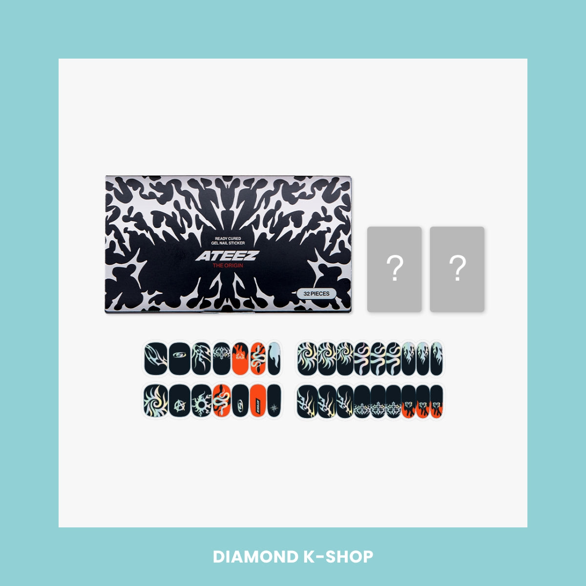 ATEEZ - "Fanplday" READY CURED GEL NAIL STICKER