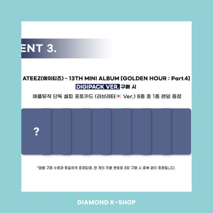 ATEEZ - GOLDEN HOUR : Part.4 (Digipack ver.) + POB Oficial