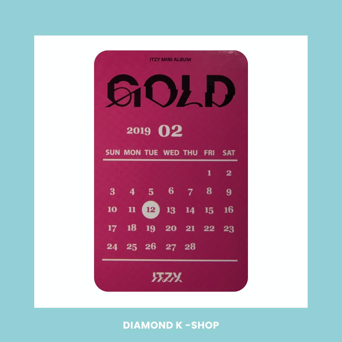 POB: ITZY - Gold (Yes24 Lucky Draw)