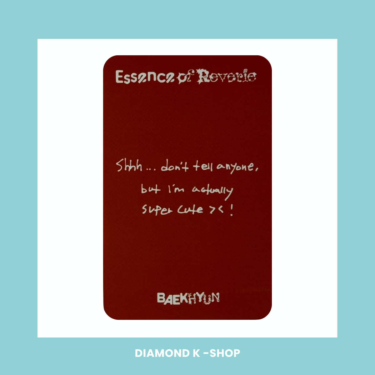 POB: EXO: BAEKHYUN - Essence of reverie (KTOWN4U)