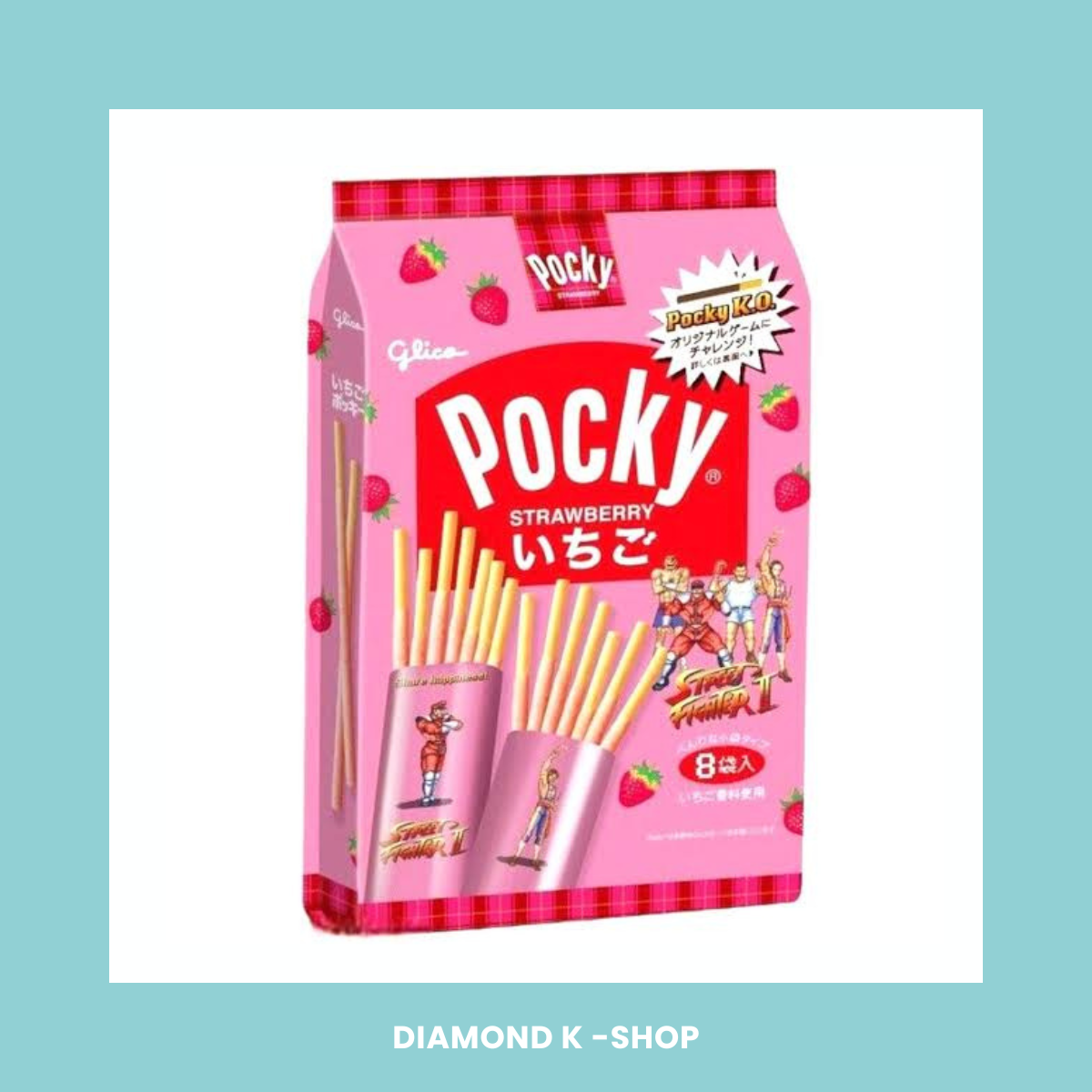 Pocky Pack - Strawberry (8 piezas)