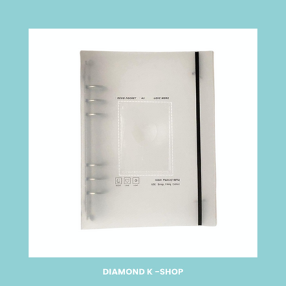 Binder Transparente Corazon