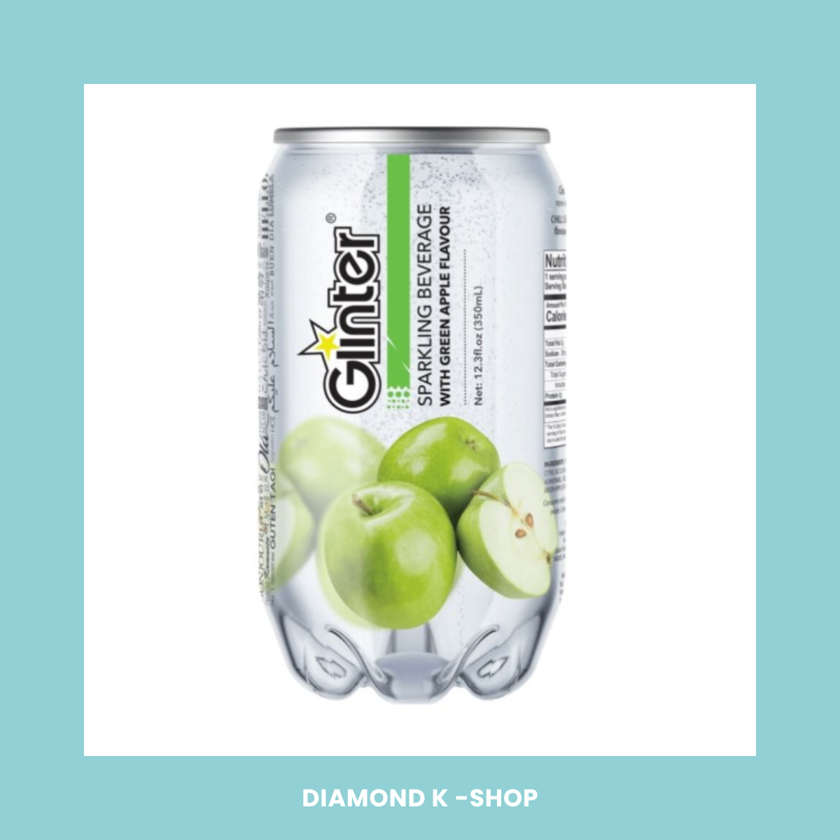 Bebida Glinter Sparkling - Manzana Verde